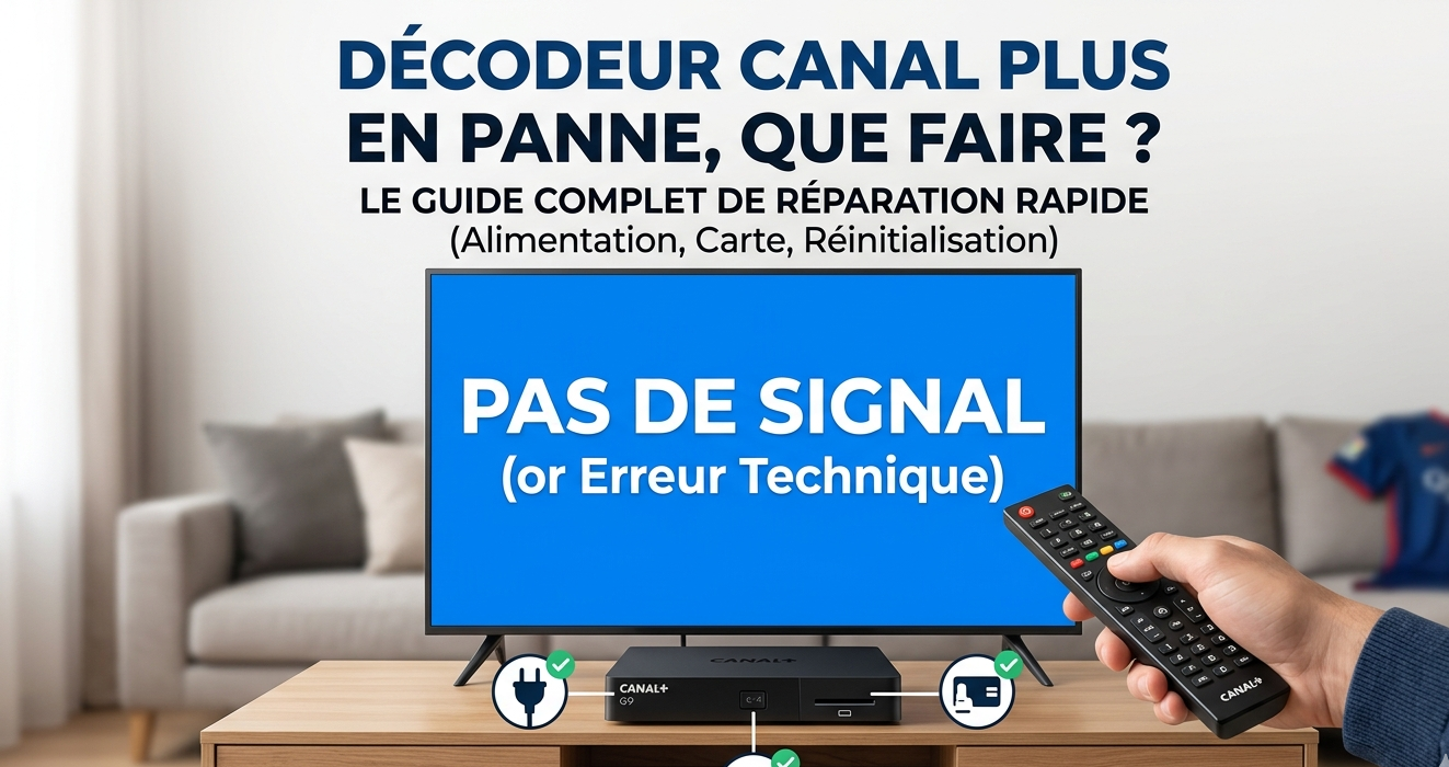 Décodeur Canal Plus en panne solution
