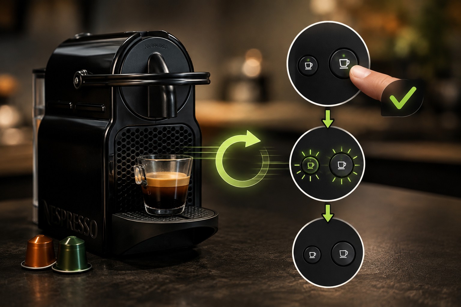 Réinitialiser la Nespresso Inissia