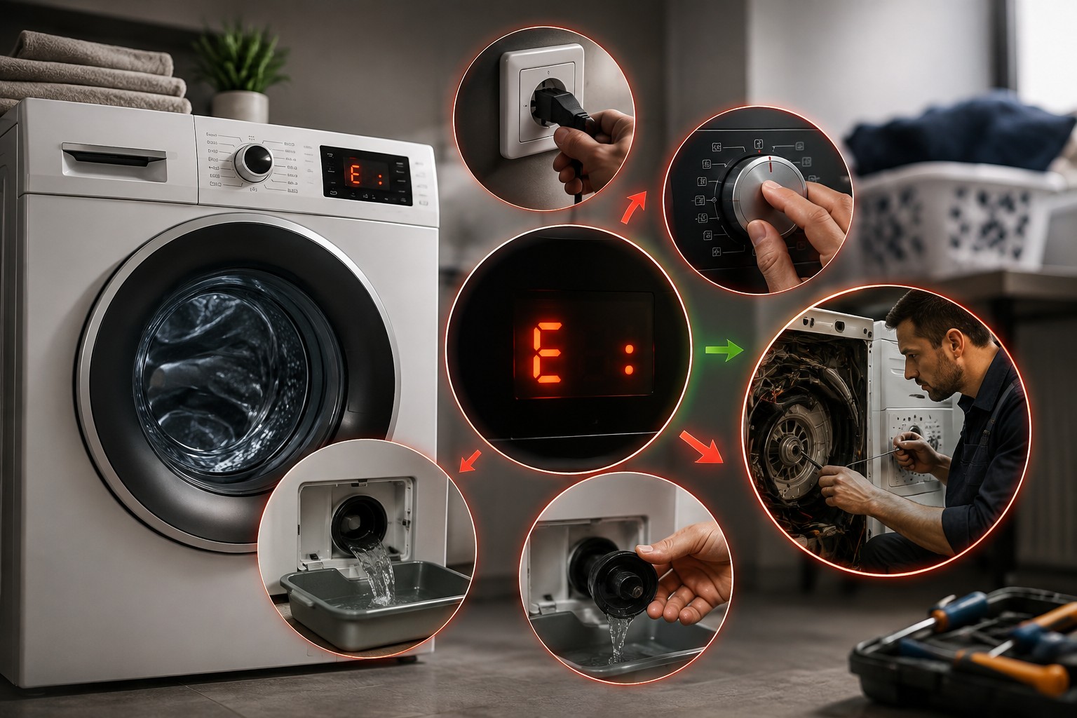 Réinitialiser un lave-linge Bosch