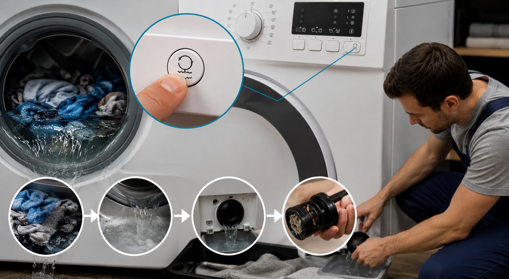 ResetVidange sur lave-linge Indesit