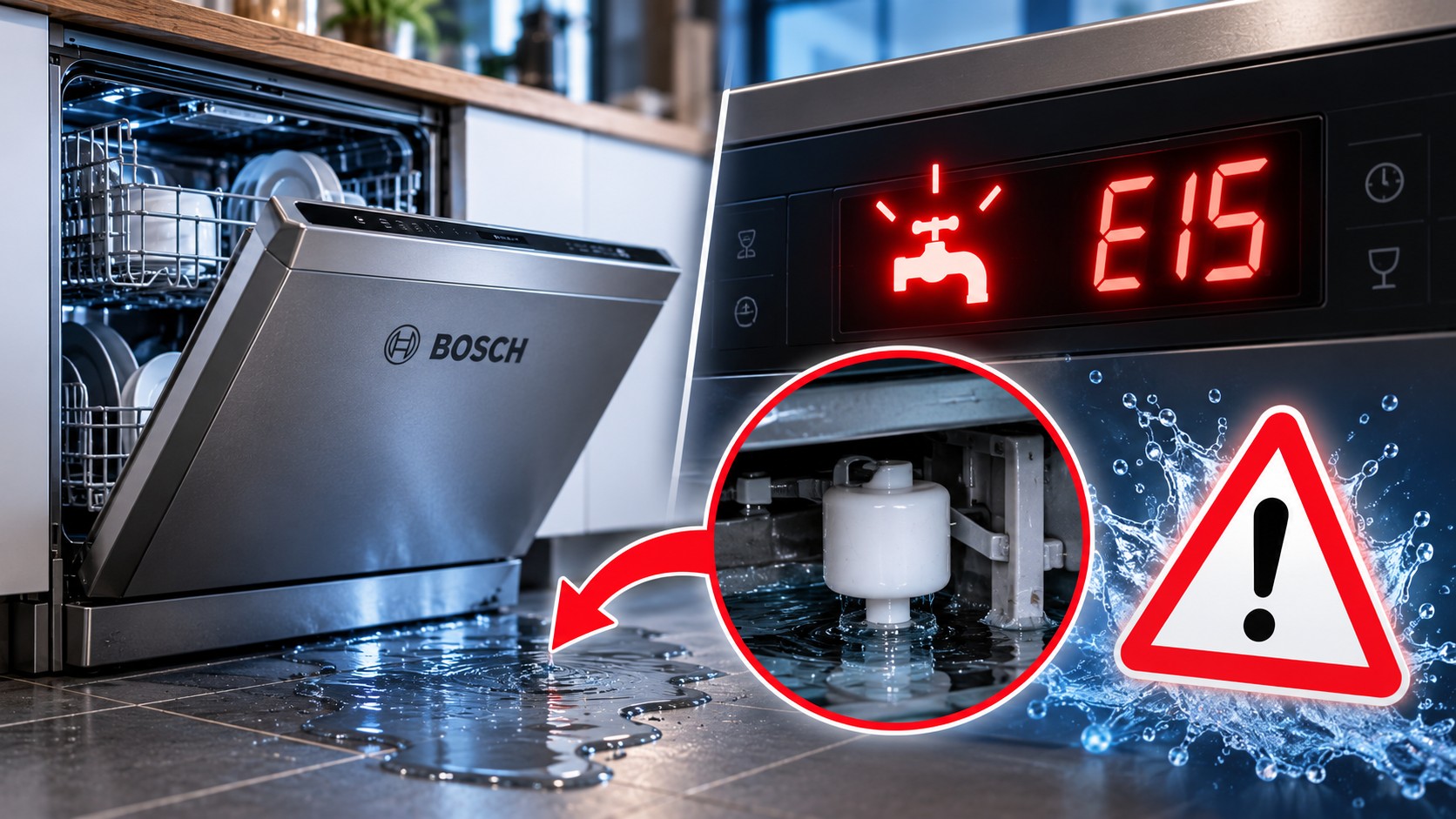 Lave-vaisselle Bosch erreur E15